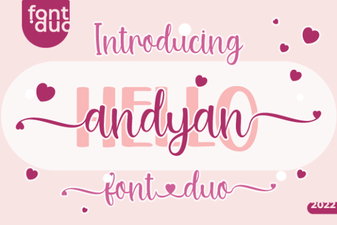 Hello Andyan Duo Font for Design & Typography Projects