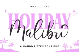 Malibu Holiday Duo Font for Creative Project Designs