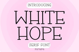 The White Hope Font: Modern Design & Creative Uses